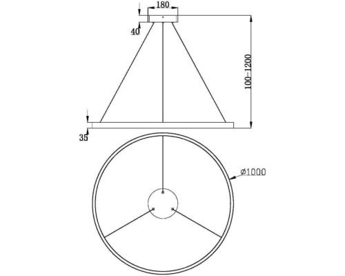 Подвесной светильник Rim MOD058PL-L54BS3K Maytoni