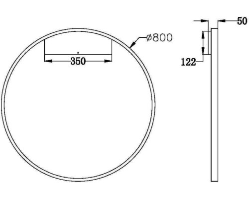 Настенный светильник Rim MOD058WL-L50B3K Maytoni