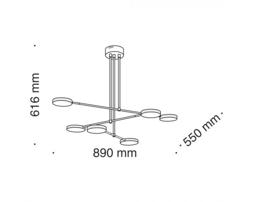 Потолочная люстра Fad MOD070PL-L38B3K Maytoni