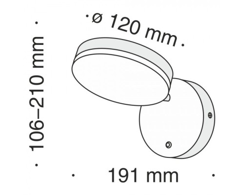 Бра Fad MOD070WL-L8B3K Maytoni