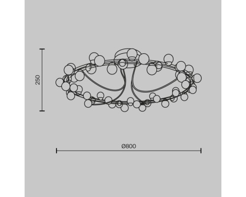 Потолочная люстра Tessara MOD081CL-L48G3K Maytoni