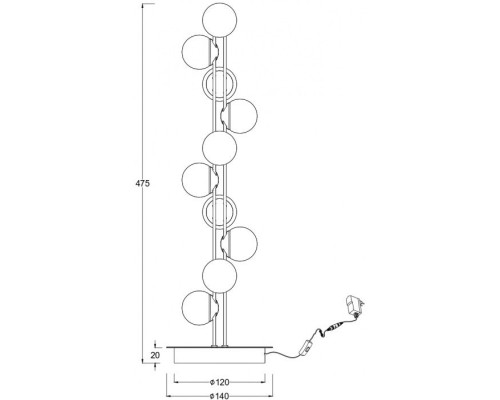 Настольная лампа Tessara MOD081TL-L14G3K Maytoni