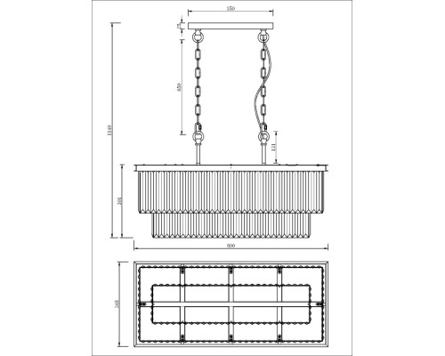 Подвесная люстра Revero MOD085PL-08CH Maytoni