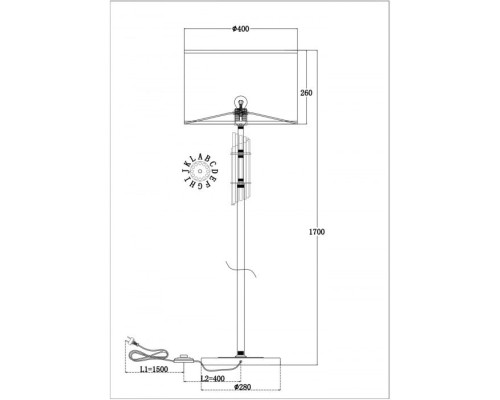 Торшер Alloro MOD088FL-01BS Maytoni