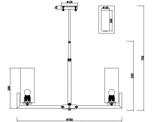 Потолочная люстра Fortano MOD089PL-08BS Maytoni