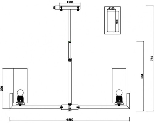 Потолочная люстра Fortano MOD089PL-10BS Maytoni