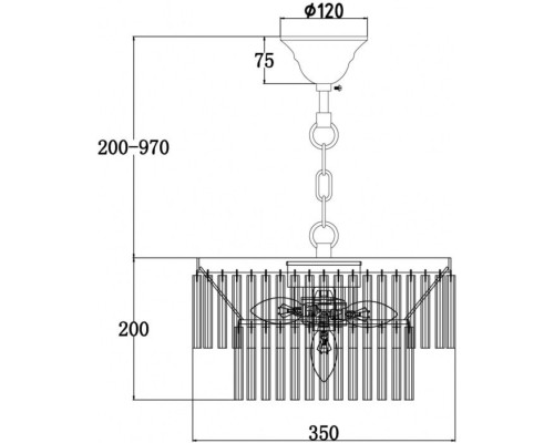 Подвесная люстра Colonne MOD093PL-04CH Maytoni