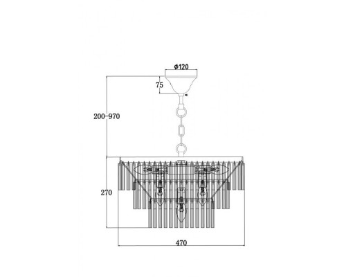 Подвесная люстра Colonne MOD093PL-09BS Maytoni