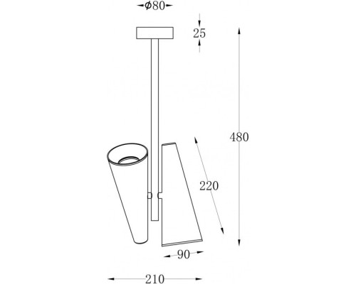 Потолочная люстра Giro MOD095CL-02BS Maytoni