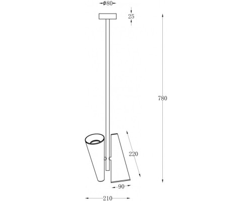 Потолочная люстра Giro MOD095PL-02W Maytoni