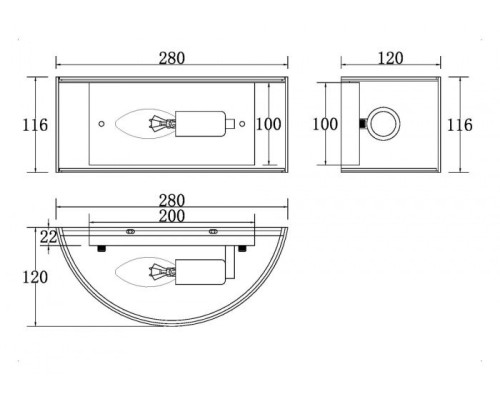 Настенный светильник Ripple MOD096WL-01CH Maytoni