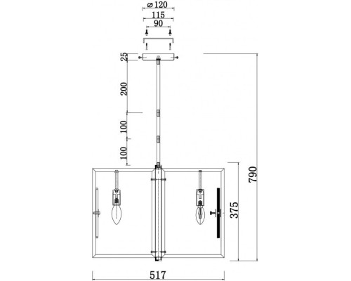 Потолочная люстра Marmo MOD099PL-06G Maytoni