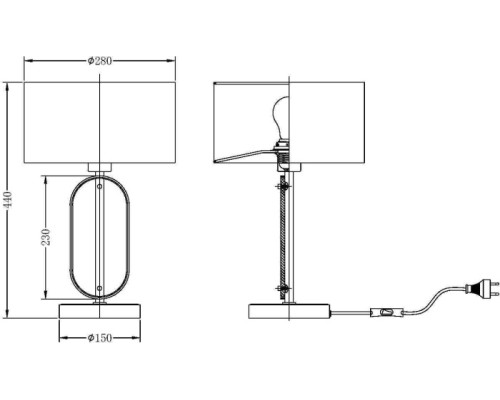 Интерьерная настольная лампа Marmo MOD099TL-01G Maytoni