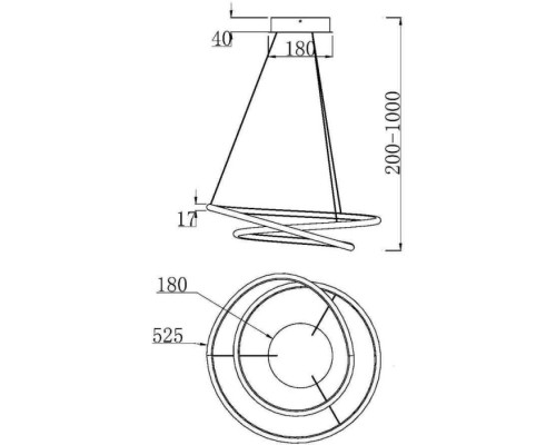 Подвесной светильник Nola MOD100PL-L47BSK1 Maytoni
