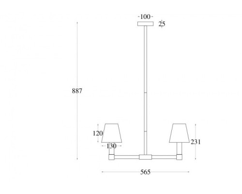 Потолочная люстра Tet-a-tet MOD104PL-05B Maytoni