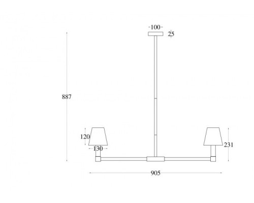 Потолочная люстра Tet-a-tet MOD104PL-09B Maytoni