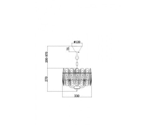 Подвесная люстра Suite MOD122PL-03BS Maytoni