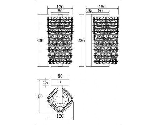 Бра Coil MOD124WL-L6CH3K Maytoni