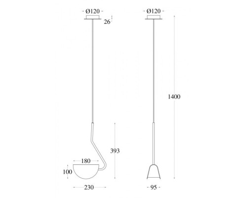 Подвесной светильник Mollis MOD126PL-01B Maytoni