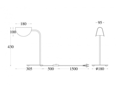 Настольная лампа Mollis MOD126TL-01B Maytoni