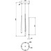 Подвесной светильник Cascade MOD132PL-L30BSK Maytoni
