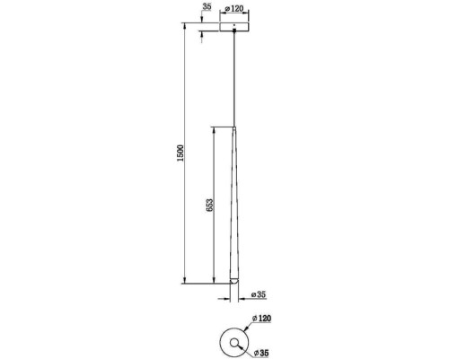Подвесной светильник Cascade MOD132PL-L6BK Maytoni