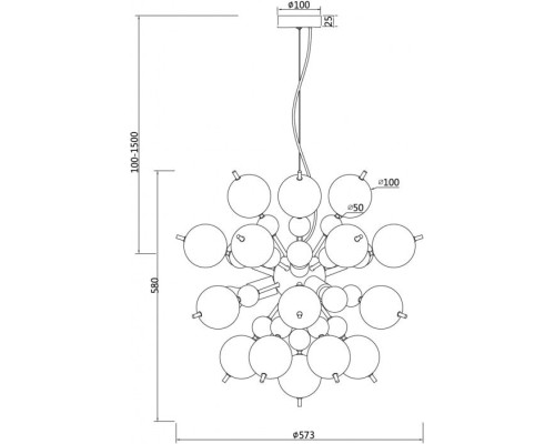 Подвесная люстра Bolla MOD133PL-06BS Maytoni