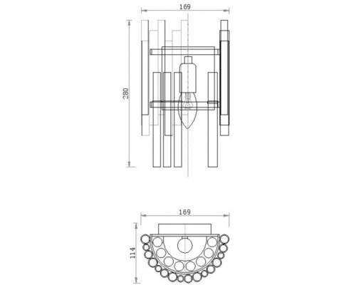 Настенный светильник Coliseo MOD135WL-01BS Maytoni