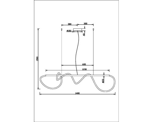 Подвесной светильник Tau MOD146PL-L30B3K Maytoni