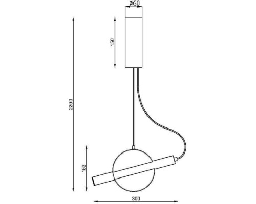Подвесной светильник Enigma MOD150PL-L5W3K Maytoni