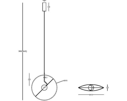 Подвесной светильник Reflex MOD154PL-L6W3K Maytoni