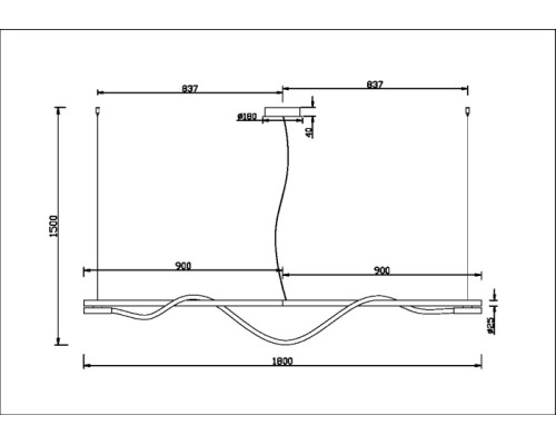 Подвесной светильник Tau MOD166PL-L20G3K Maytoni