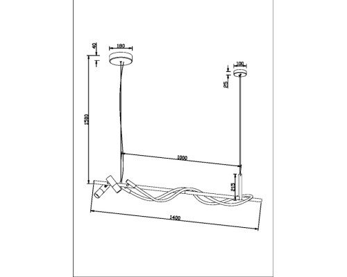 Подвесной светильник Tau MOD166PL-L30GB3K Maytoni
