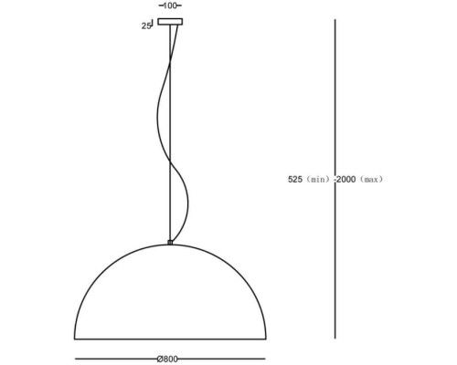 Подвесной светильник Dome MOD169PL-05GB1 Maytoni