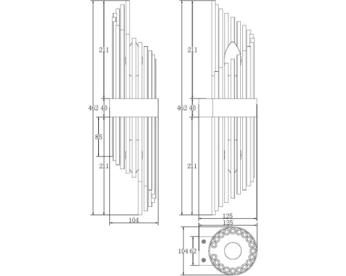 Бра Frame MOD174WL-02G Maytoni
