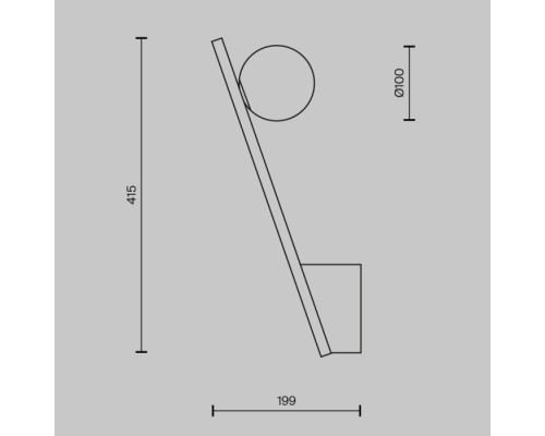 Настенный светильник Kazimir MOD175WL-01G Maytoni