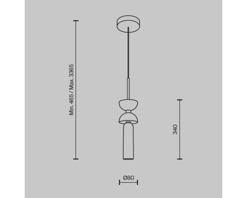 Подвесной светильник Kyoto MOD178PL-01GR Maytoni