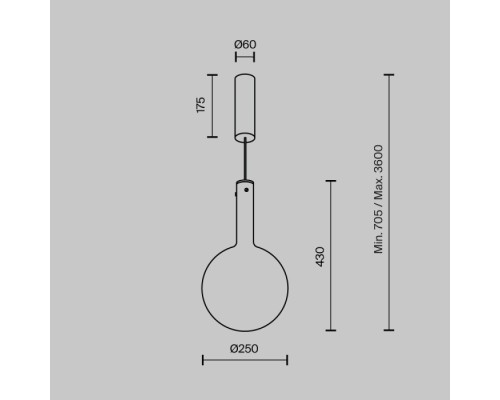 Подвесной светильник Nebula MOD182PL-L6W3K Maytoni