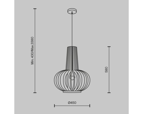 Подвесной светильник Roots MOD193PL-01W1 Maytoni