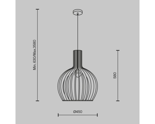 Подвесной светильник Roots MOD194PL-01W1 Maytoni