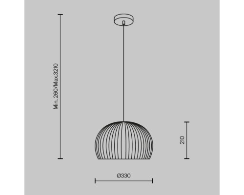 Подвесной светильник Roots MOD195PL-01W Maytoni