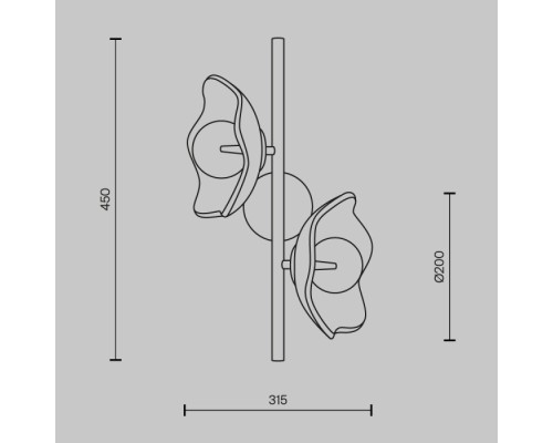 Бра Miracle MOD207WL-02BS Maytoni