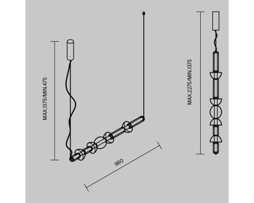Подвесной светильник Cosmo MOD210PL-L39BS3K Maytoni