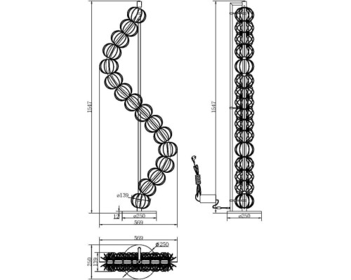 Торшер Golden Cage MOD216FL-L38G3K Maytoni