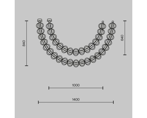 Подвесной светильник Golden Cage MOD216PL-L42G3K Maytoni