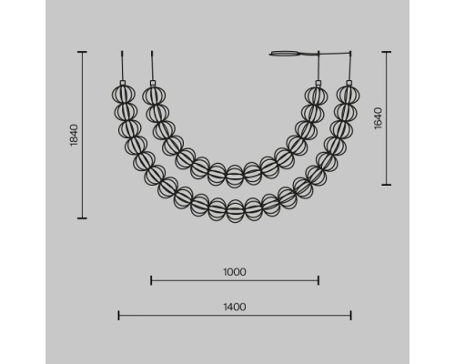 Подвесной светильник Golden Cage MOD216PL-L55G3K Maytoni