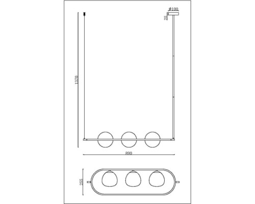 Подвесной светильник Erich MOD221PL-03N Maytoni