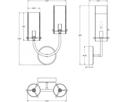 Бра Arco MOD223WL-02BS1 Maytoni