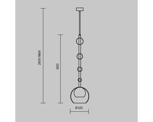 Подвесной светильник Ros MOD227PL-01B1 Maytoni