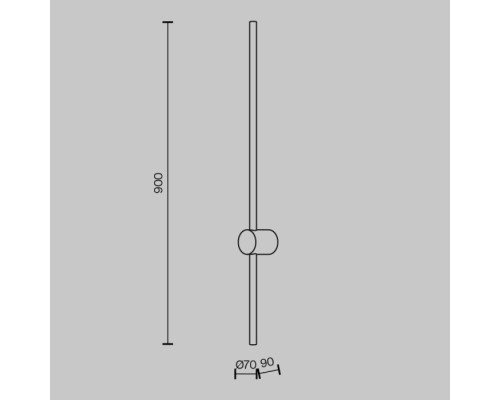 Настенный светильник Light stick MOD237WL-L11BS3K Maytoni